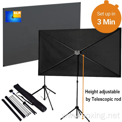 ALR Tripod 4K moive theater portable projector screen